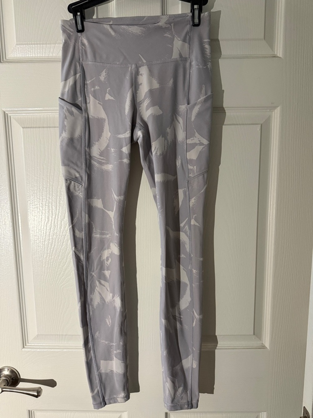 lululemon athletica Light Gray Printed High-Rise Leggings